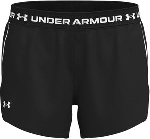 Under armour tech play up shorts-blk dames sportbroek - zwart - wit