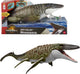 Mattel jurassic world rebirth bijtende en explosieve mosasaurus, actiefiguur en mini-dilophosaurus, dinosaurusspeelgoed met kaken die ver open kunnen, beweegbaar, ziet eruit als in de film