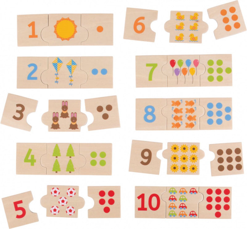 Afbeelding laden in galerijviewer, Bigjigs houten legpuzzel cijfer tegels, 30st.
