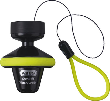 Abus motorslot schijfremslot - granit™ victory xplus 68 - security level 16 - art-4 geel - geschikt voor motoren - scooters