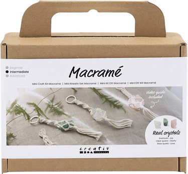 Http: www.cchobby.nl mini-hobbyset-macrame-sleutelhangers-mat-transparant-dusty-groen-zacht-roze-licht-naturel-1-doos