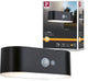 Paulmann solar led-wandarmatuur voor buiten adya bewegingsmelder ip44 3000k 200lm zwart