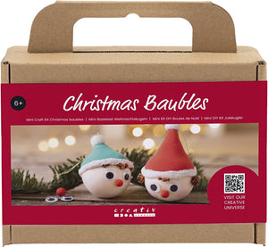Creativ company mini hobbyset kerstballen rode en groene kabouters