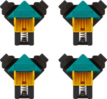 Wolfcraft - hoekklemmen 4 stuks - hoekklem set - hoek lijmklemmen - 8626000