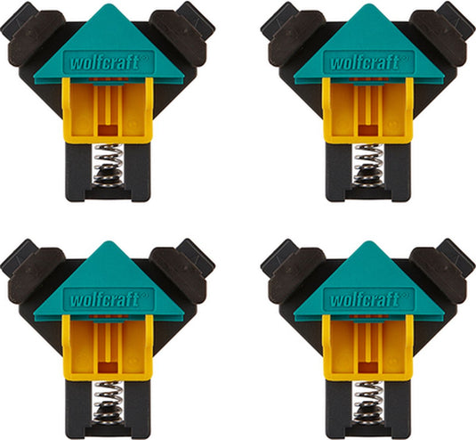 Wolfcraft - hoekklemmen 4 stuks - hoekklem set - hoek lijmklemmen - 8626000