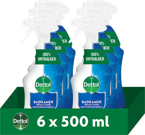Dettol - allesreiniger spray - badkamer - 6 x 500 ml - voordeelverpakking