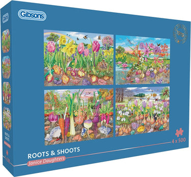 Gibsons - roots shoots (door janice daughters) - 4×500 stukjes 48×34cm (b×h) - legpuzzel voor volwassenen