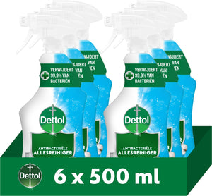 Dettol - allesreiniger spray - antibacterieel - katoenfris - 6 x 500 ml voordeelverpakking