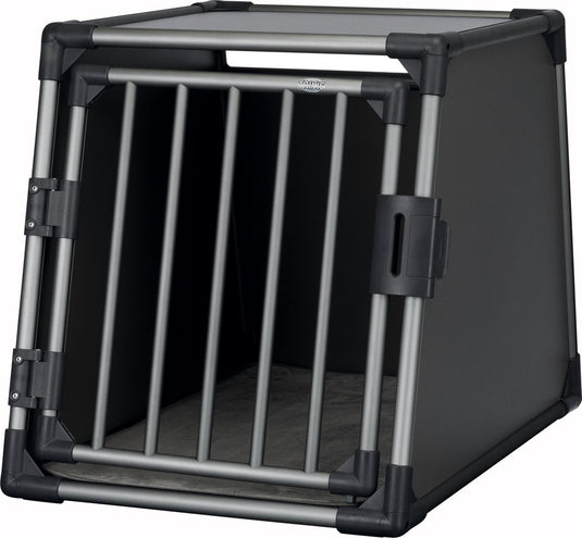 Trixie vervoersbox aluminium grafiet - m–l: 86x61x65 cm