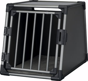 Trixie vervoersbox aluminium grafiet - m–l: 86x61x65 cm
