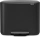 Brabantia bo prullenbak - 11 + 23 liter - afvalscheiding - matt black