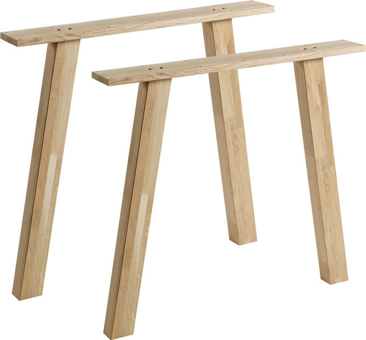 Woood tablo a poot - eiken - transparant - set van 2