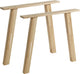 Woood tablo a poot - eiken - transparant - set van 2