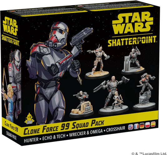 Atomic mass games star wars shatterpoint clone force 99 squad pack - en fr de pl es