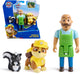 Paw patrol - speelfigurenset met 3 verzamelfiguren van rubble, meneer porter en stinkdier