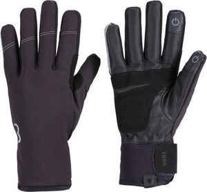 Bbb cycling coldshield fietshandschoenen winter - 5 - 10 ℃ - winddichte wielrenhandschoenen - waterdicht - touchscreen compatibel - zwart - maat xxl - bwg-37