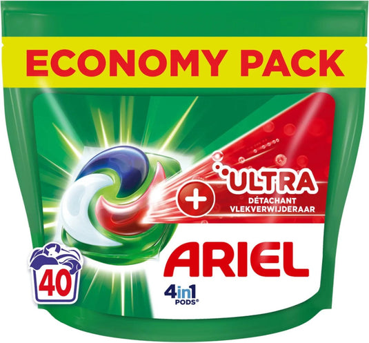 Ariel pods 4in1 - 40sc - + ultra vlekverwijderaar