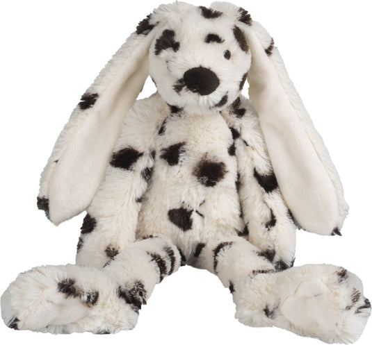 Happy horse konijn richie knuffel 38cm - special (wit zwart) - baby knuffel