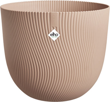 Elho sereh rond 47 - bloempot voor binnen buiten - 100% gerecycled plastic - ø 47.0 x h 40.1 cm - koele klei
