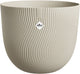 Elho sereh rond 30 - bloempot voor binnen buiten - 100% gerecycled plastic - ø 29.5 x h 25.3 cm - paddenstoel beige