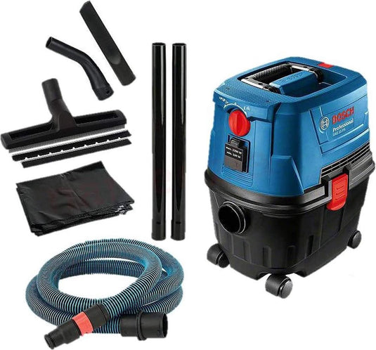 Bosch - industriële stofzuiger 1100 w, inhoud 15 l 06019e5100