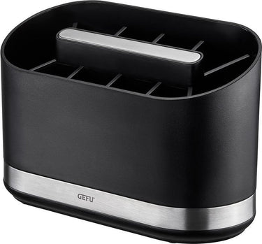 Gefu smartline keukengereihouder – rvs utensilhouder met 10 vakken – uitneembare verdeling – antislip – keukenorganisatie