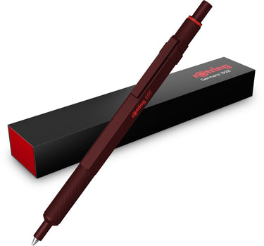 Rotring 600 balpen | medium punt | zwarte inkt | pen met volledig metalen omhulsel | chocolate truffle | antislip gekartelde grip en zeshoekige huls | navulbaar