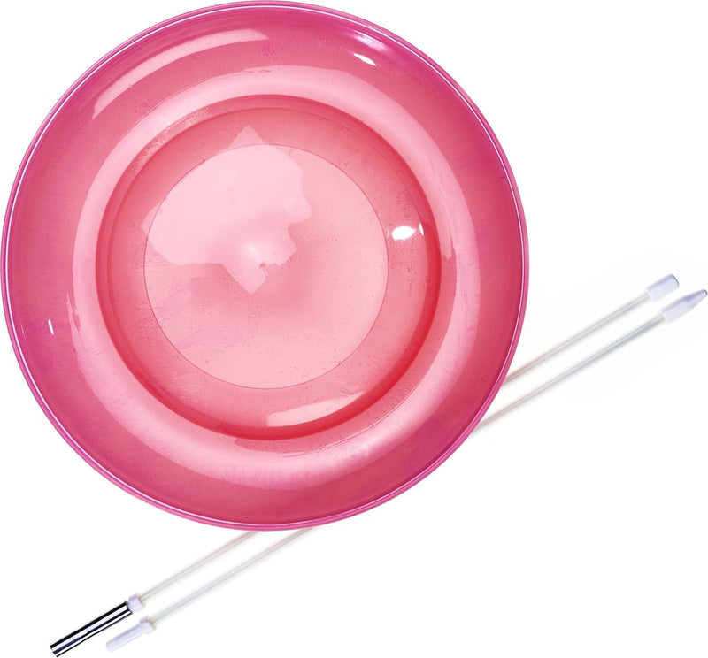 Afbeelding laden in galerijviewer, Acrobat set soft spinning plate red + hand stick - jongleerbord
