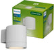 Philips led philips fylx wandlamp - buitenverlichting - gu10-fitting - weerbestendig: ip44 - wit - modern design