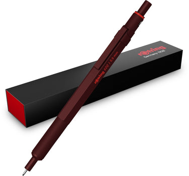 Rotring 600 vulpotlood | grafiet hb, 0,5 mm | potlood met volledig metalen omhulsel | chocolate truffel | antislip gekartelde grip en zeshoekige huls