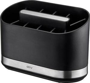 Gefu smartline keukengereihouder – rvs utensilhouder met 10 vakken – uitneembare verdeling – antislip – keukenorganisatie