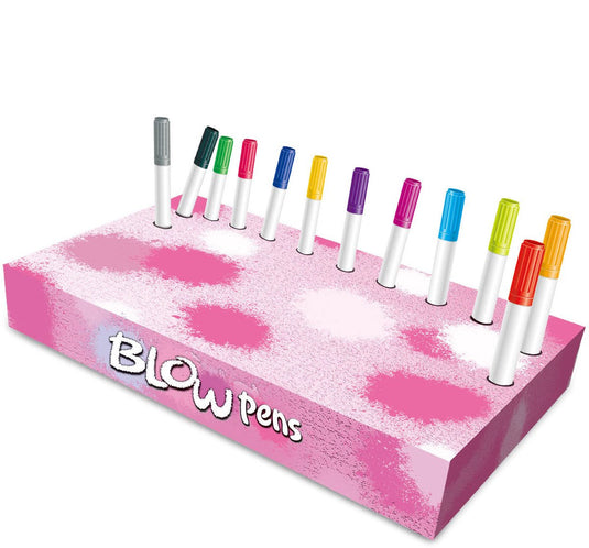 Lobbes speelgoed bv lobbes blaaspennen set met pompje en fantasie templates voor kinderen.