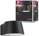 Paulmann led-wandarmatuur voor buiten capea ip44 96x128 mm 3000k 6w 500lm 230v 98° antraciet aluminium