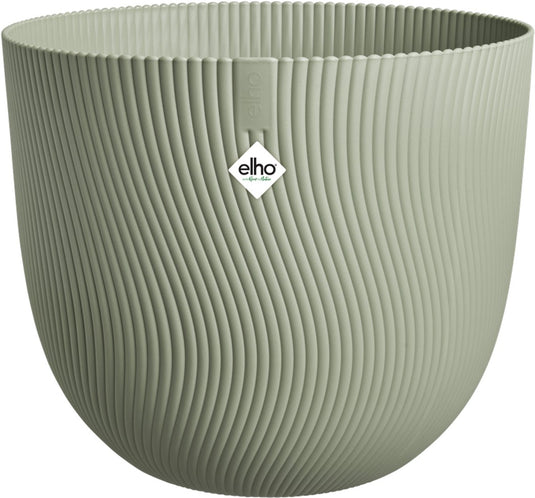 Elho sereh rond 30 - bloempot voor binnen buiten - 100% gerecycled plastic - ø 29.5 x h 25.3 cm - scandinavisch groen