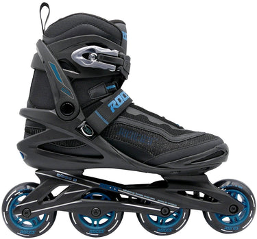 Roces icon x 80 skeelers - inline skates - zwart blauw - maat 41