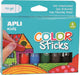 Apli kids verf color stick 6x
