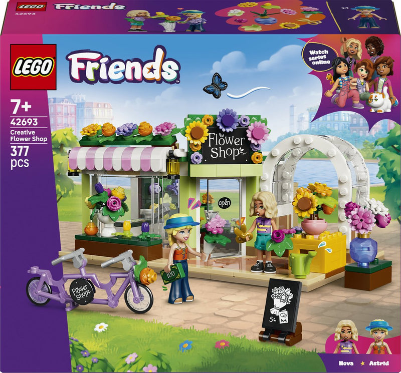 Laden Sie das Bild in Galerie -Viewer, Lego friends creatieve bloemenwinkel bouwpakket voor kinderen met bloemen en speelgoedwinkel 42693
