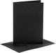 Creativ company kaarten enveloppen zwart 10,5x15 cm 50 sets