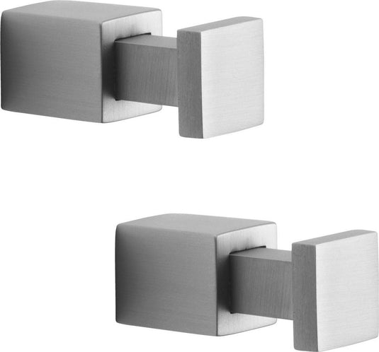 Tiger square - handdoekhaak - 2 stuks - rvs geborsteld