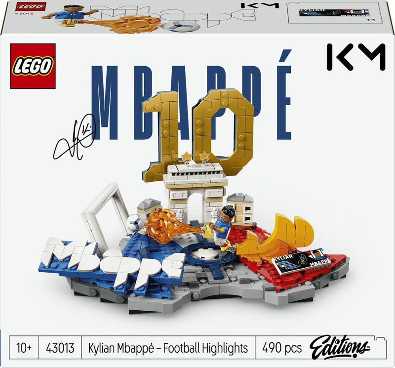 Afbeelding laden in galerijviewer, Lego editions kylian mbappé – voetbalhoogtepunten voetbal speelgoed voor kinderen - 43013
