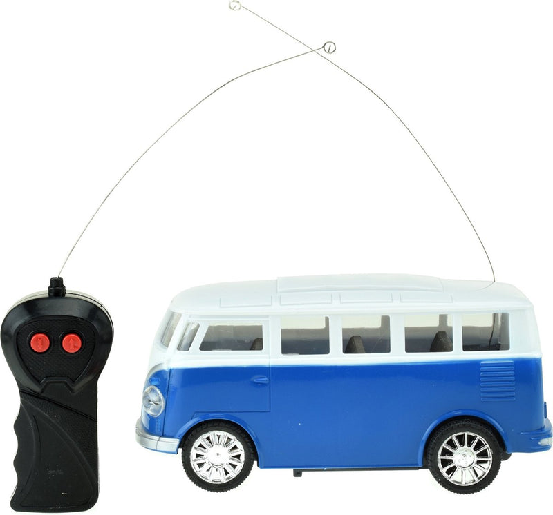 Chargez l'image dans la visionneuse de la galerie, Toi-toys rc bestuurbare auto retro busje met licht
