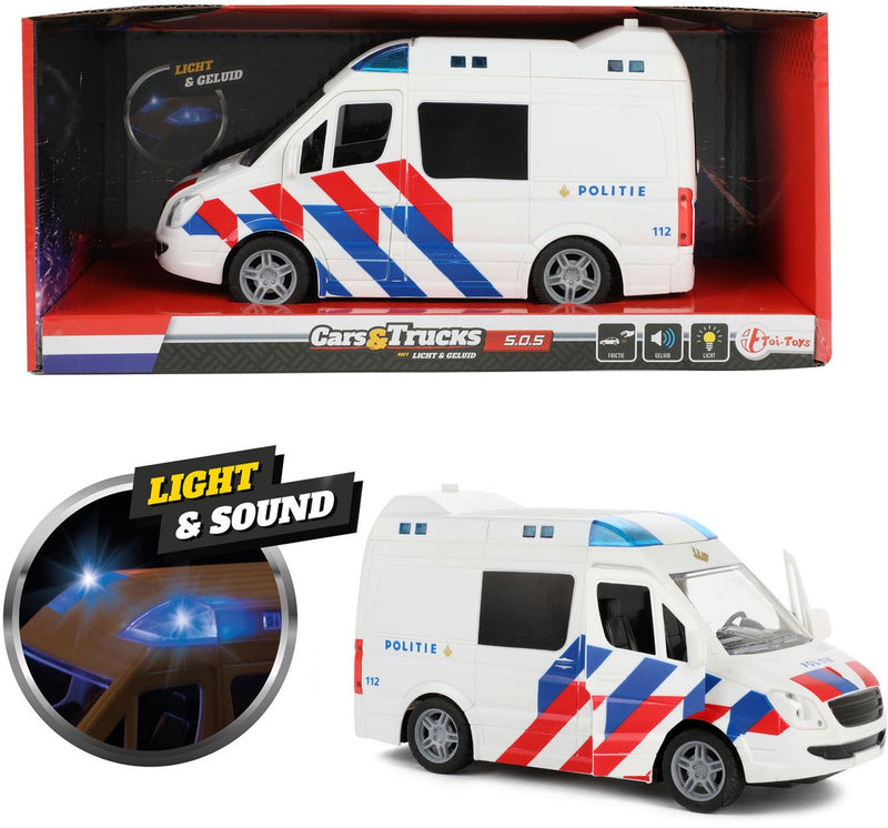 Chargez l'image dans la visionneuse de la galerie, Toi-toys politiebus met licht en geluid
