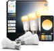 Philips hue slimme led a60 lamp, warm tot koelwit licht, e27 fitting, 3-pack