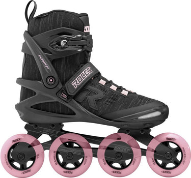 Roces warp thread 84 dames skeelers – 4x84mm wielen – fitness inline skates – zwart roze – maat 38