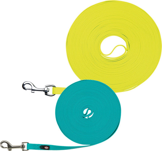 Trixie easy life sleeplijn 13mm neon geel - hondenriem - 5 m