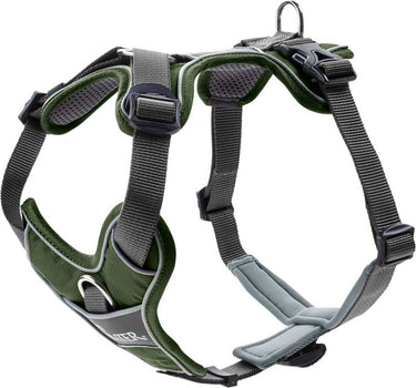 Hunter harnas divo groen grijs - hondentuig - l 72-100 cm