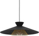 Eglo grizedale hanglamp - e27 - ø 50 cm - zwart|goud - staal