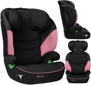 Lionelo lars i-size autostoeltje 100-150 cm – autostoel groep 2 3 – voorwaarts (fwf) – memory foam hoofdsteun – 10 verstelbare hoogtestanden – brede comfortzitting – wasbare bekleding – past in elke auto