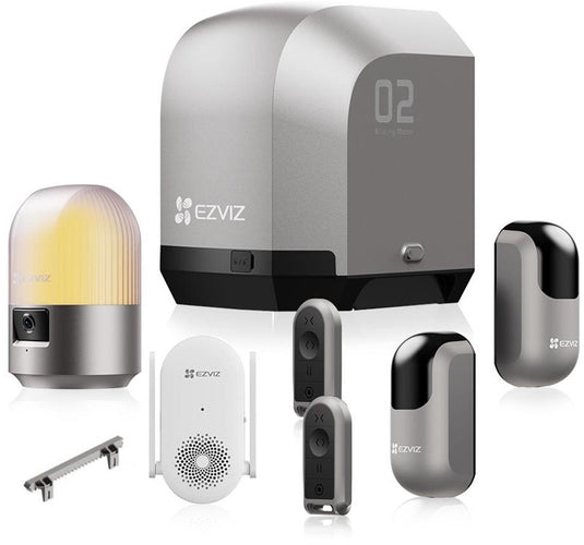 Ezviz hg2 600 pro – slimme poortopener tot 600 kg 8 m – compleet met alarm camera, fotocellen wifi halow™ – 3 openingssnelheden – weerbestendig – inclusief backup batterij