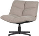 Woood vinny draaifauteuil - bouclé - zand - 80x75x75